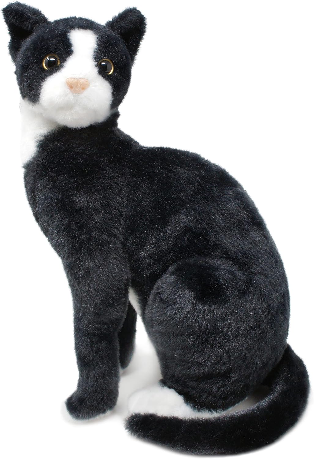 Tate The Tuxedo Cat - 14 Inch Stuffed Animal Plush Black and White Kitten