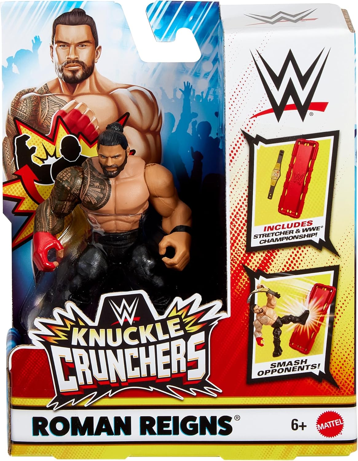 WWE Roman Reigns Knuckle Crunchers 5 Toy Wrestling Action Figure
