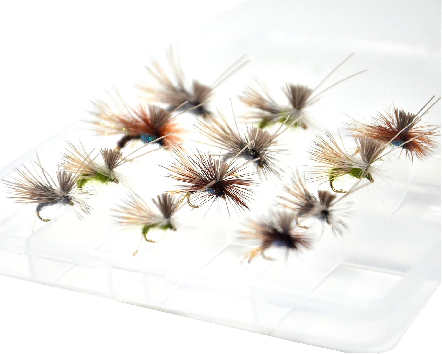 Outdoor Planet 12/16 / 24 Caddisflies/Mayfly/Attractor Nymph/Dragonflies and Damselflies/Stonefly/Hopper/Salmonfly/Dry Flies for Trout Fly Fishing Flies Lure Assortment