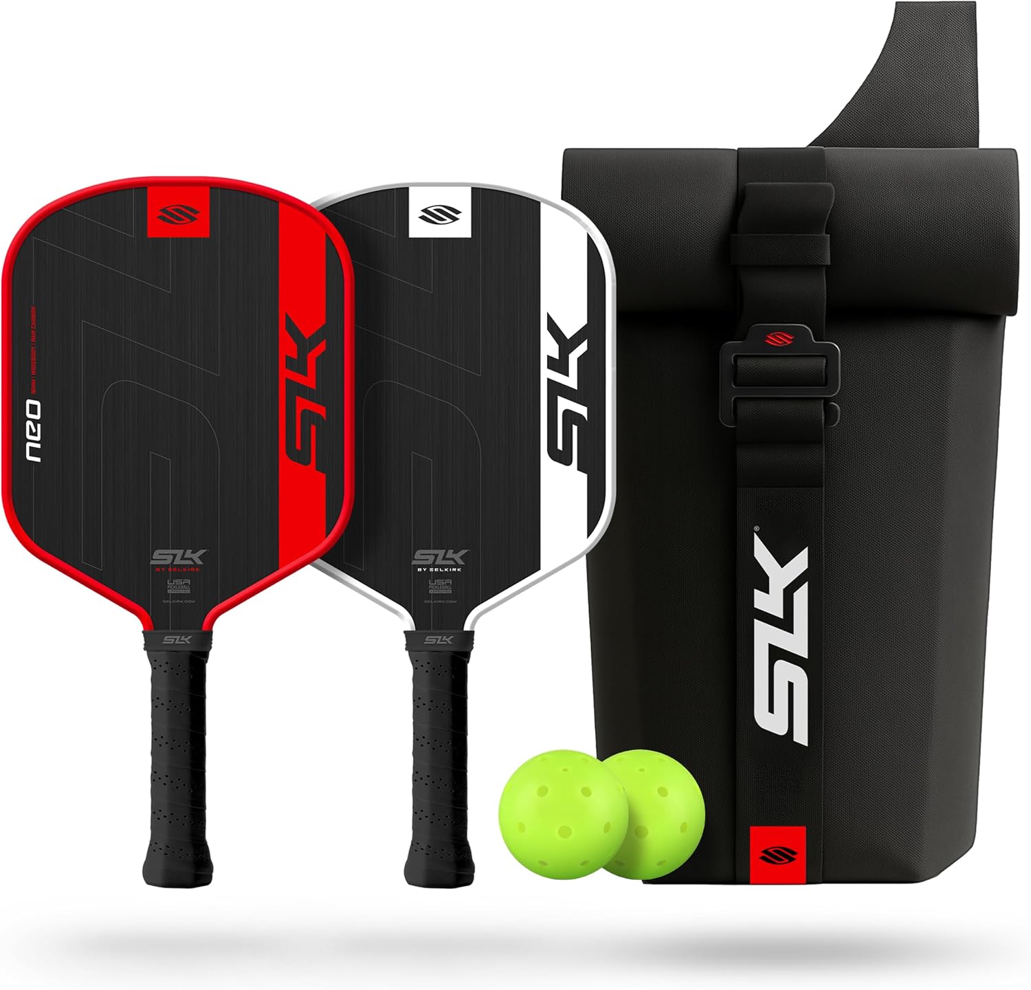 Selkirk Sport SLK Neo Pickleball Paddles Set of 2 + Pickleballs + Sling Bag