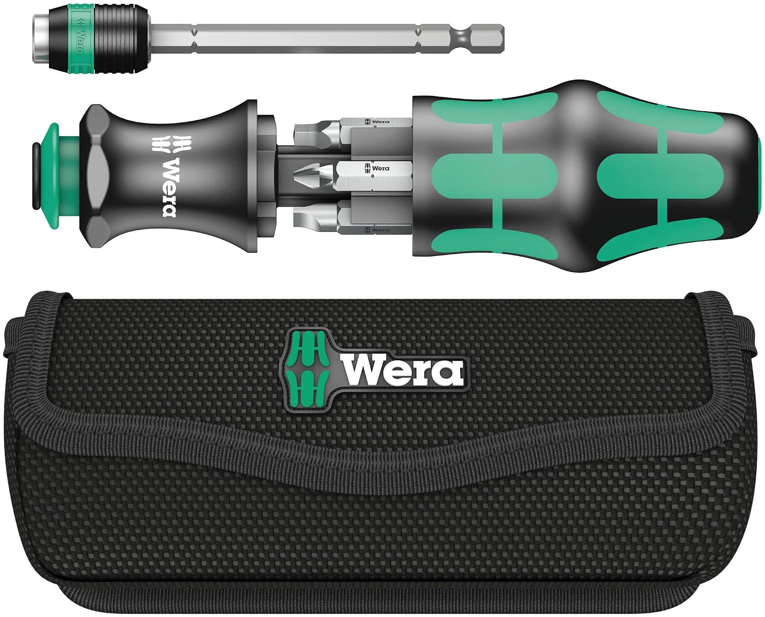Wera KK 26 7-In-1 Bitholding Screwdriver with Removable Bayonet Blade (SL/PH/SQ)