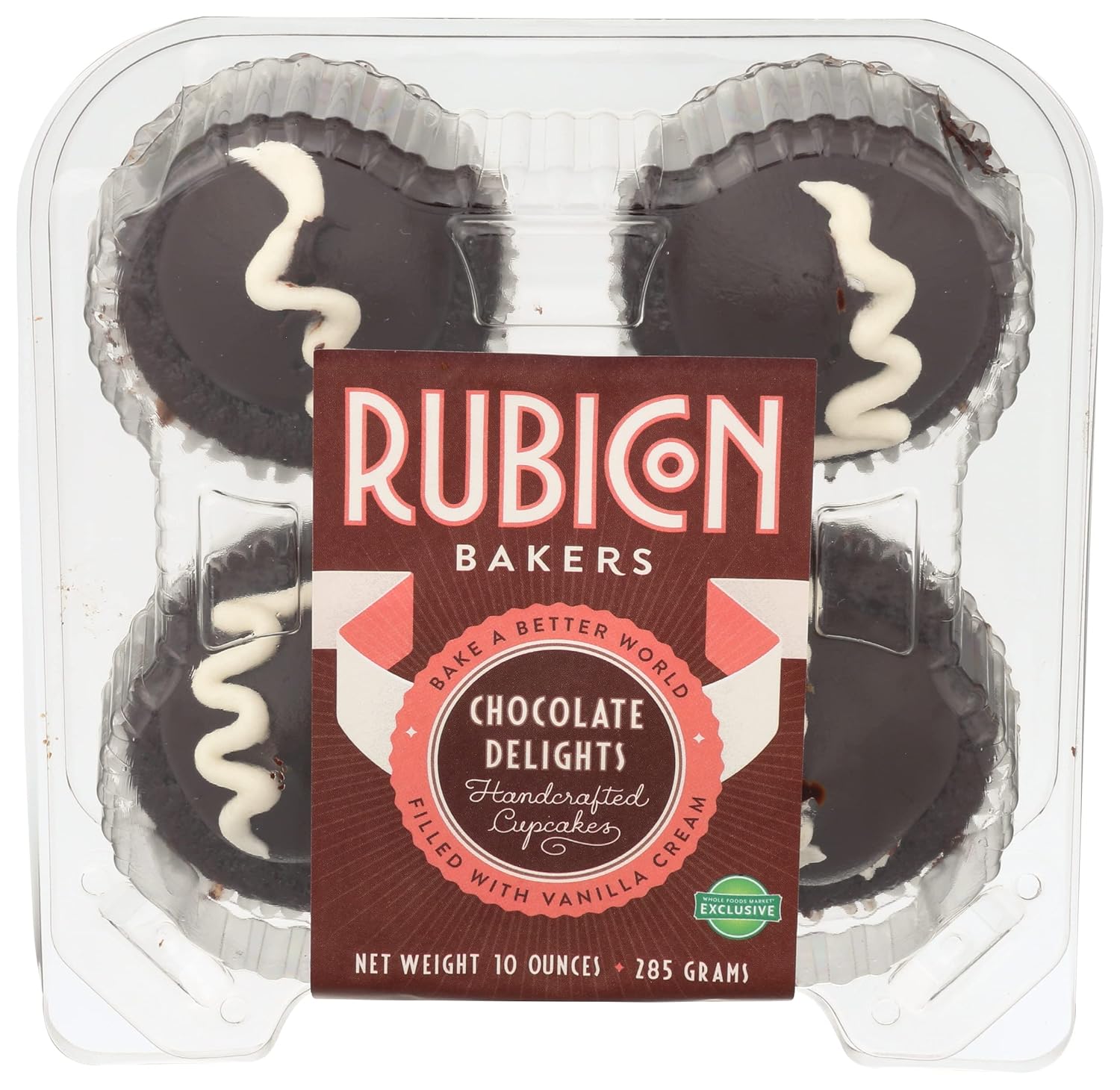 Rubicon Bakery, Cupcake Chocolate, 10 Ounce