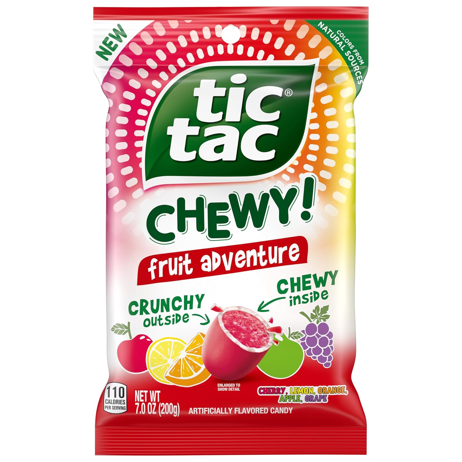 TIC TAC CHEWY! Fruit Adventure Candy, Fruit Candy, 7 oz (Packaging May Vary)