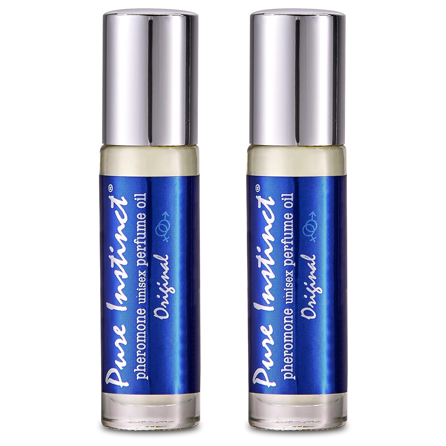 Pure Instinct Roll-On (2-Pack) - The Original Pheromone Infused Essential Oil Perfume Cologne - Unisex For Men and Women - TSA Ready