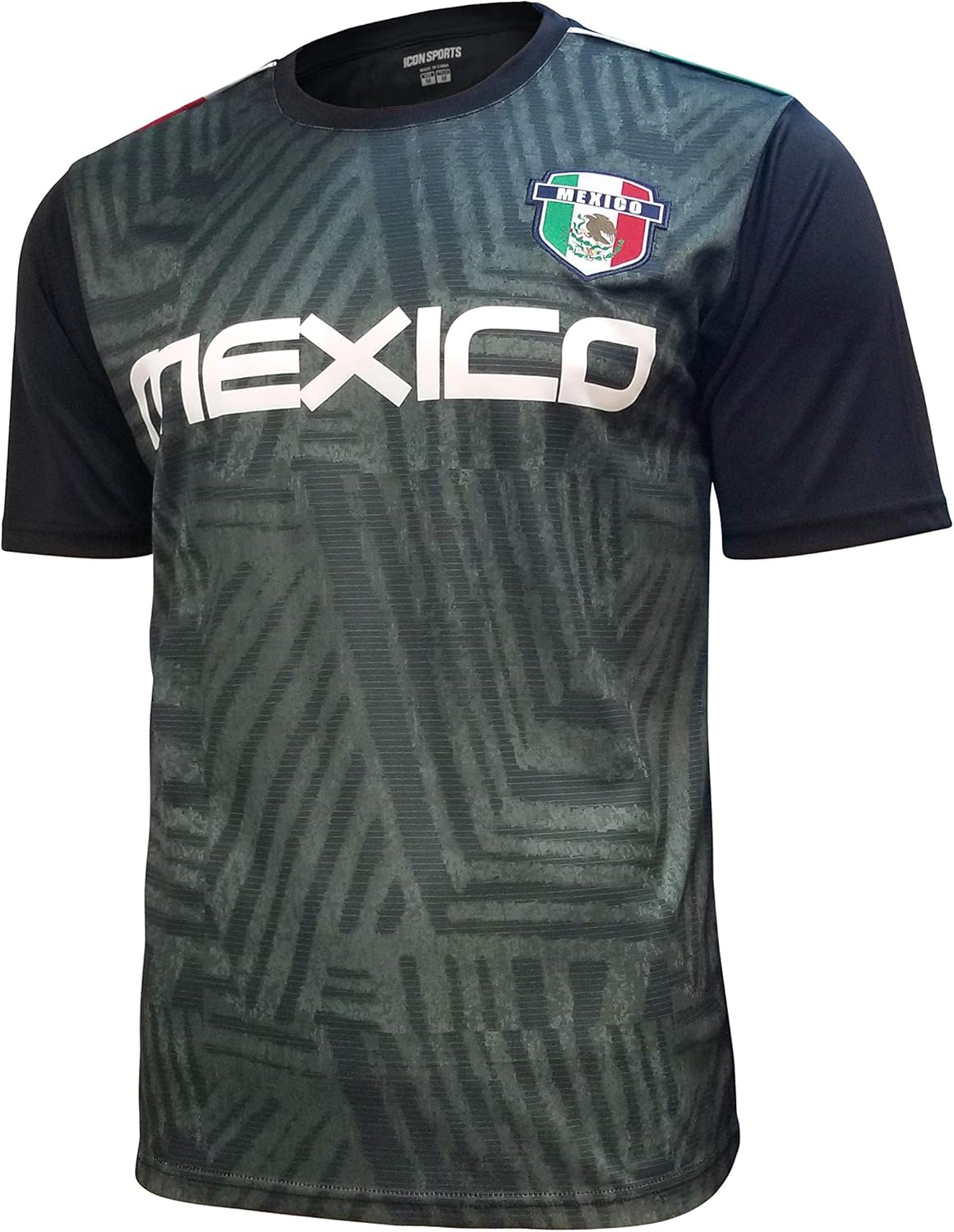 Icon Sports Mexico Soccer Performance Short Sleeve Fitted Jersey