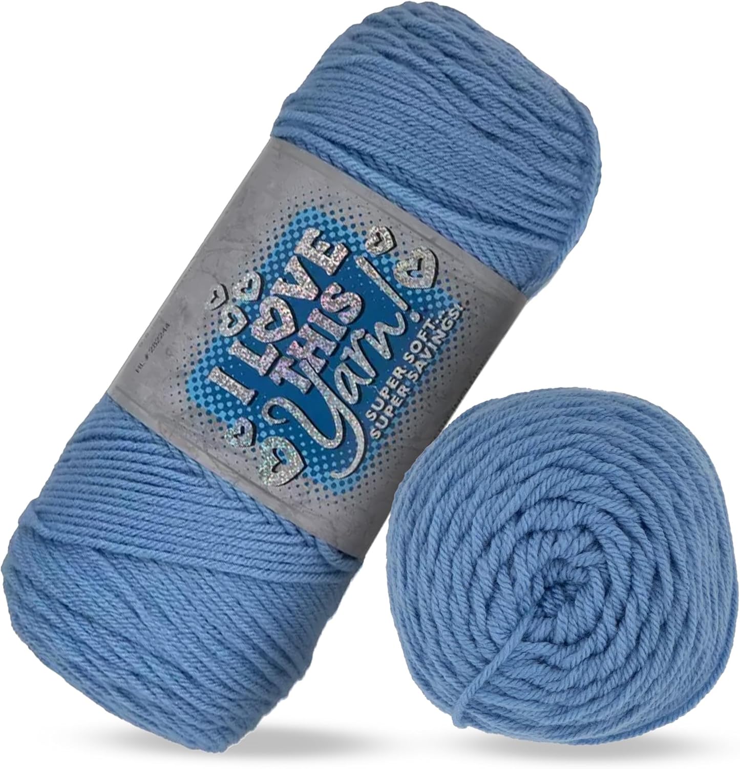 Hobby Lobby Medium Blue I Love This Yarn, 355 Yards