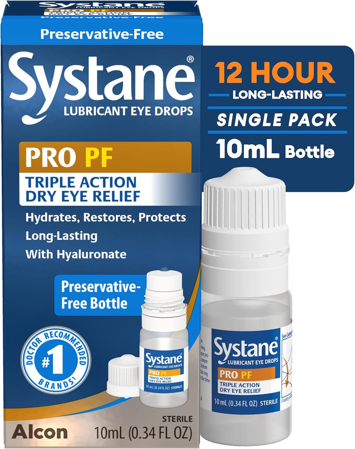 Systane Pro PF Dry Eye Relief Preservative Free Lubricant Eye Drops 10 mL