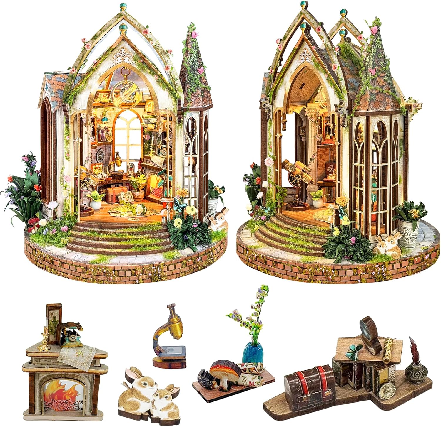 Spilay DlY Miniature Dollhouse kit, Dollhouse Kit, Miniature House Kit, Original House Kit, for Adults and Teens for Family and Friends.（Dreamland Floral Studio-SQ66