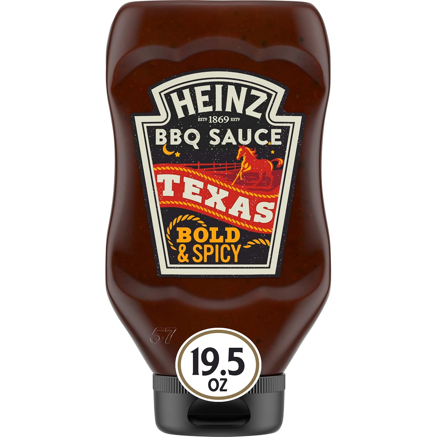 Heinz Texas Style Bold & Spicy BBQ Sauce (19.5 oz Bottle)
