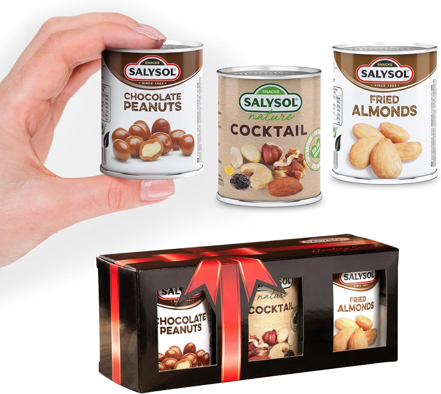 Valentines Day Gifts - Ideal Present for New Year | Luxury Chocolate Gift Box, Assorted Nuts - Festive Treats for Men, Woman, Boyfriend, Mum, Girlfriend - Food Basket With a Variety of Nuts