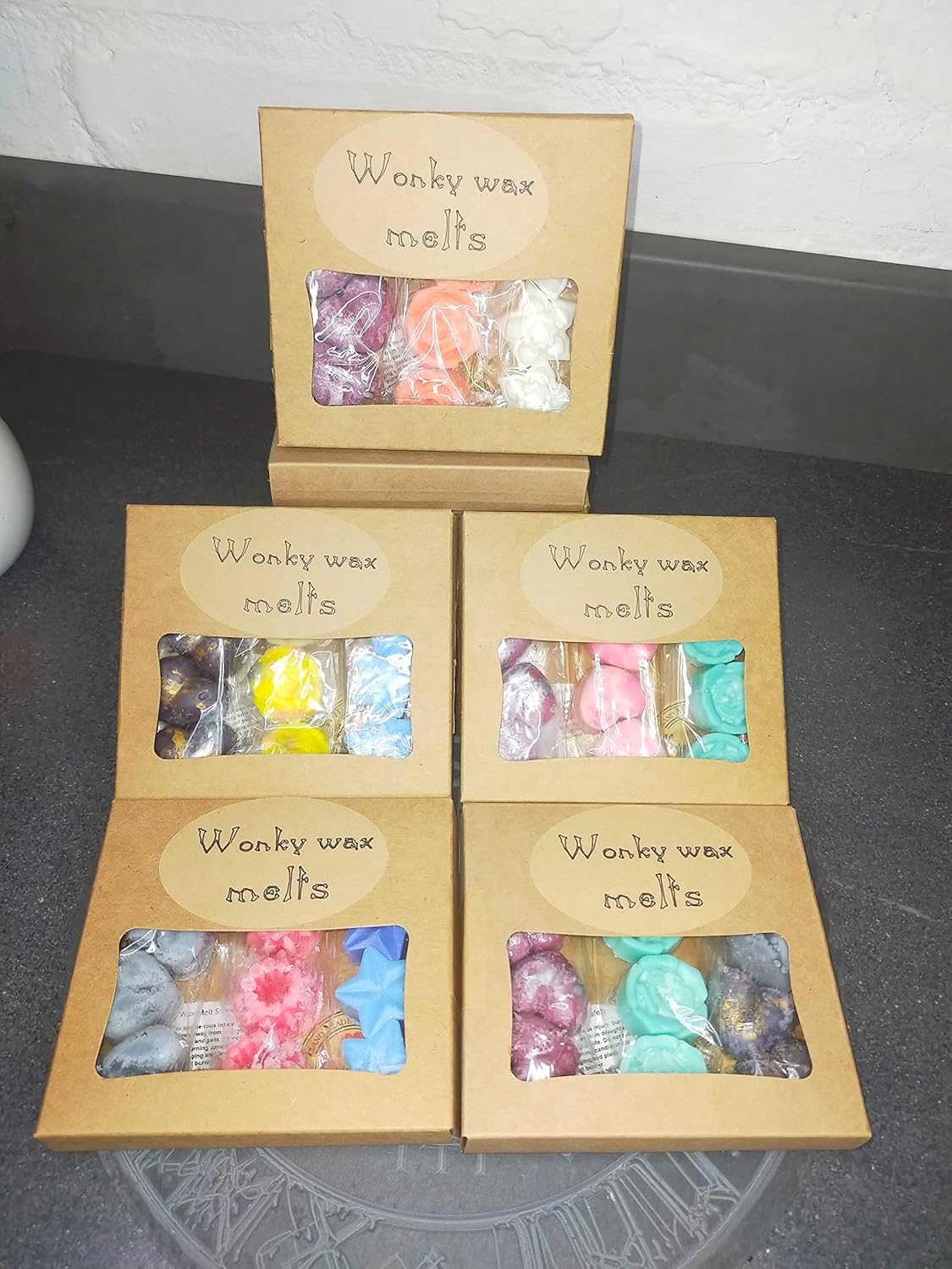 Lagrge pack of Mystery Box Wax Melts - Wonky Wax Melts - Handcrafted Wax Melts in a Variety of Scents