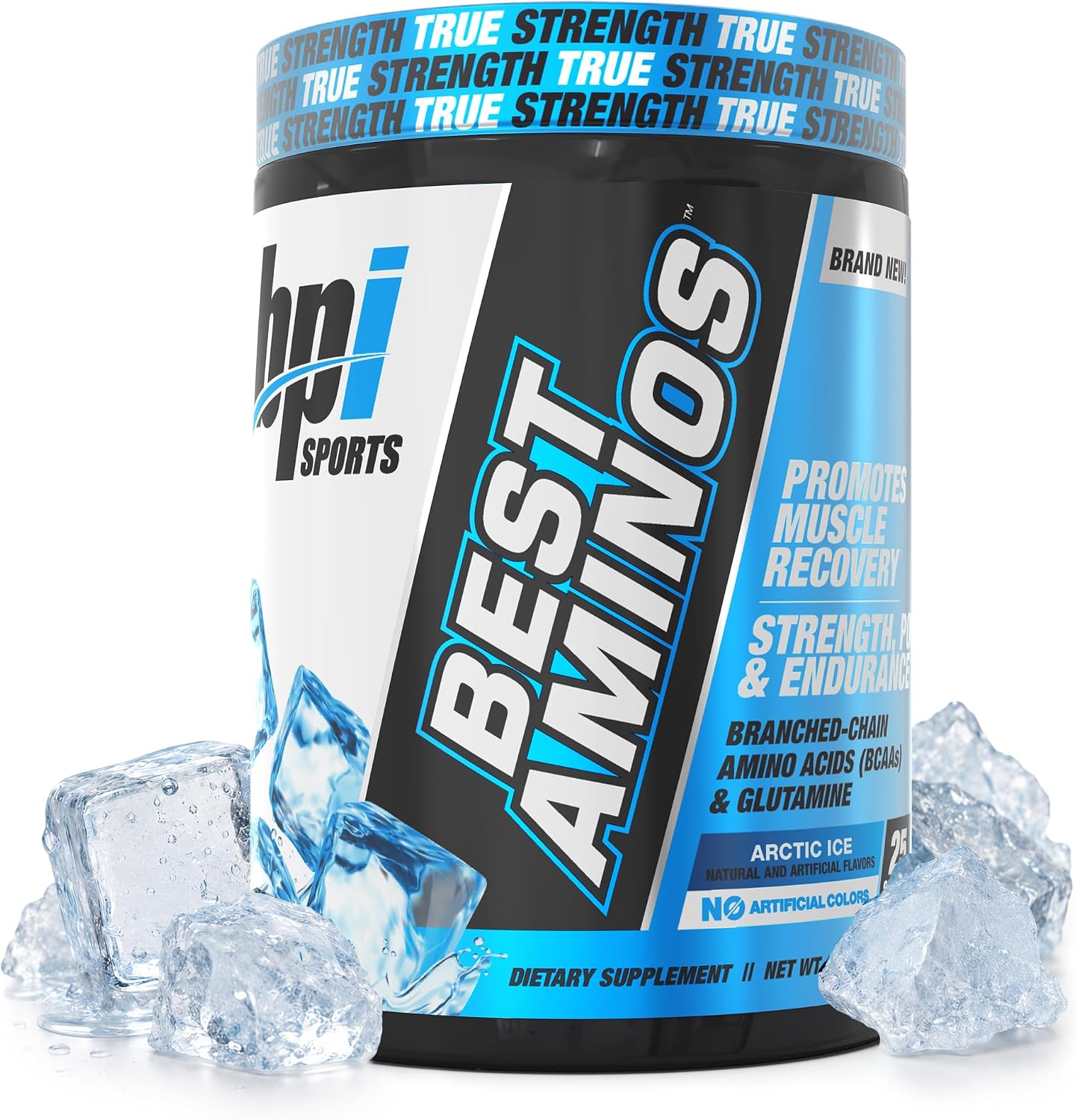 BPI Sports Best Aminos - BCAA Powder Post Workout & Glutamine Recovery Drink with Branched Chain Amino Acids for Hydration & Recovery, for Men & Women - Arctic Ice - 25 Servings