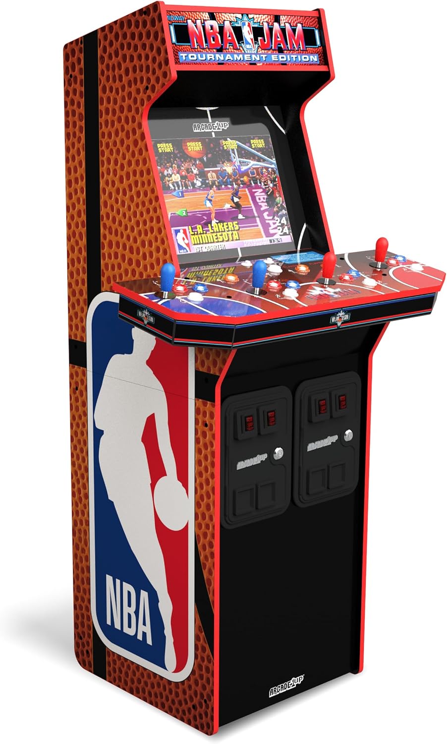 ARCADE1UP NBA Jam 30th Anniversary Deluxe Arcade Machine, Built for Your Home, 5 Foot Tall Cabinet with 3 Classic Games