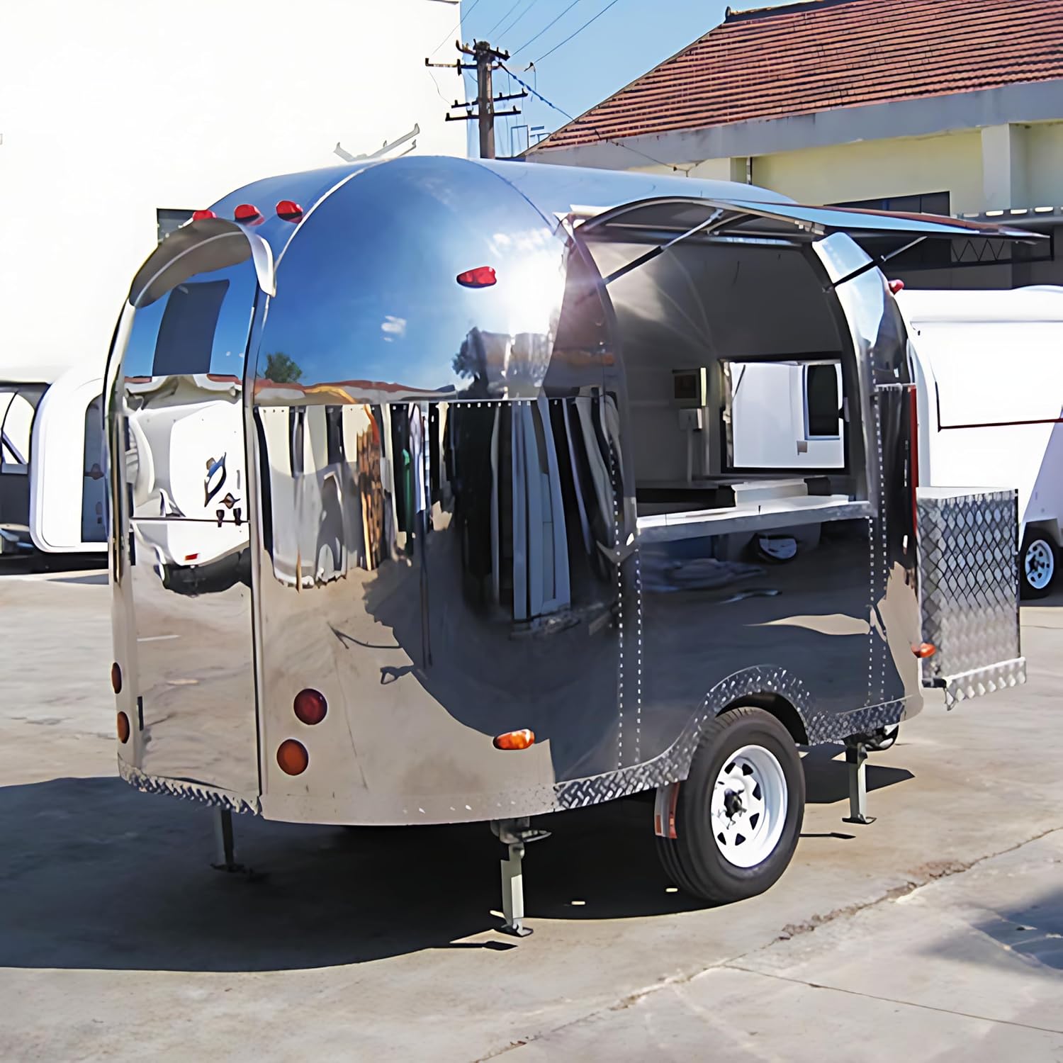 COGSUN Mirror Trailer, Mobile Mirror Camper, Travel Motorhome Amazon, Food Trailer for Sale