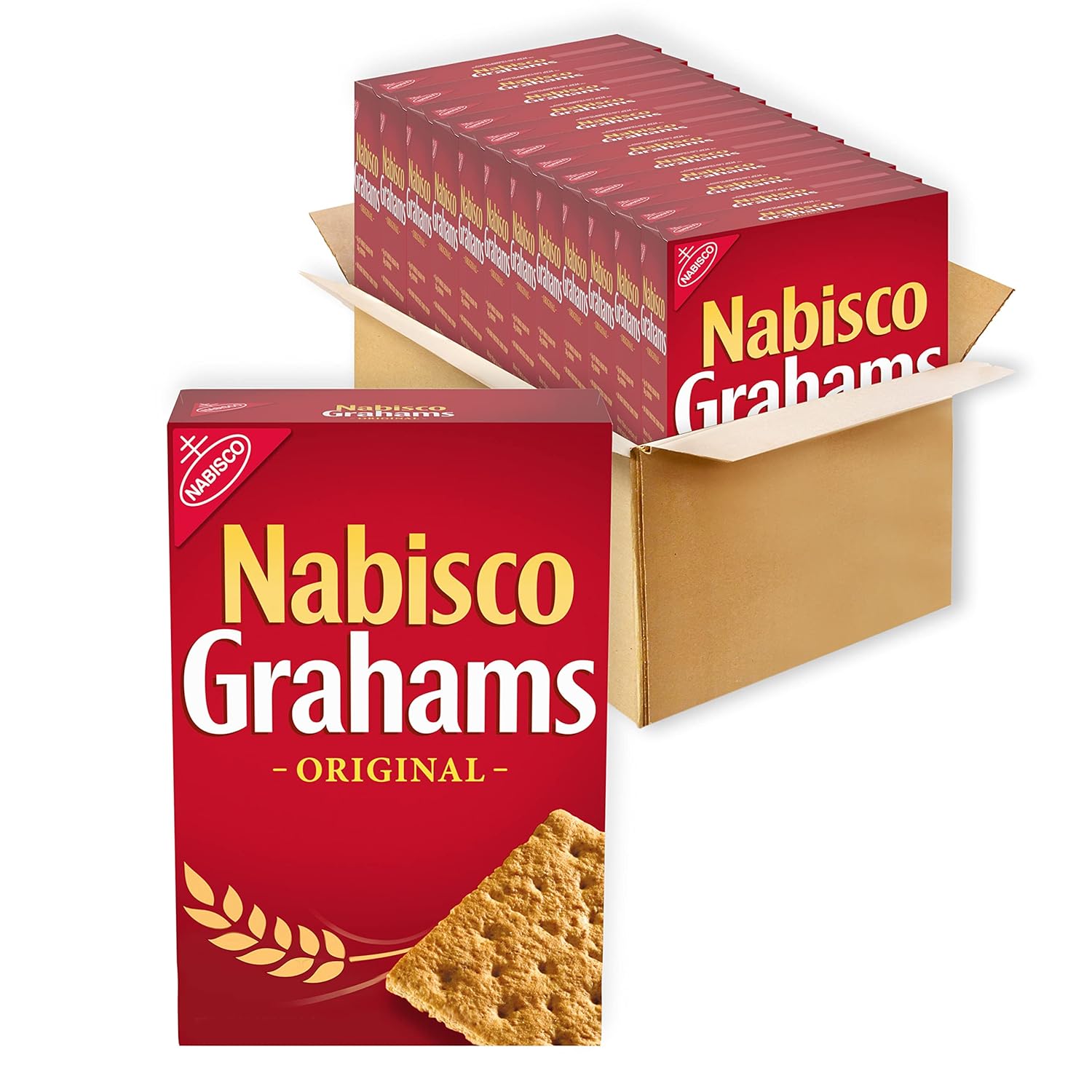 NABISCO GRAHAMS Original Graham Crackers, 12 - 14.4 oz Boxes