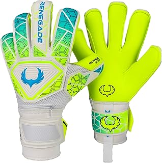 Renegade GK Vortex Goalie Gloves with Microbe-Guard (Sizes 6-11, 3 Styles, Level 3) 3.5+3mm Hyper Grip & Super Mesh | Excellent All-Around Goalkeeper Glove | Based in The USA