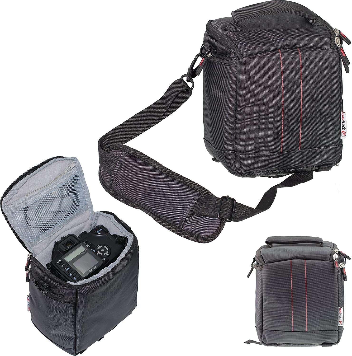 Navitech Purple DSLR SLR Camera Bag Compatible with YunLone Kids Camera 24MP