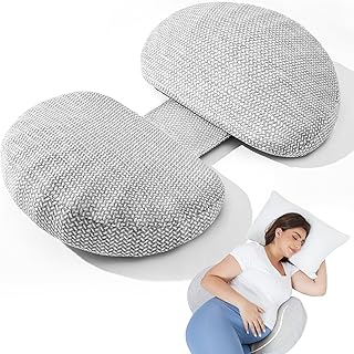 Pregnancy Pillow for Sleeping Memory Foam Pillow for Side Sleeper, Maternity Pillow Support for Back, Belly, HIPS for Pregnant Women, Portable and Adjustable Travel Wedge Pillow