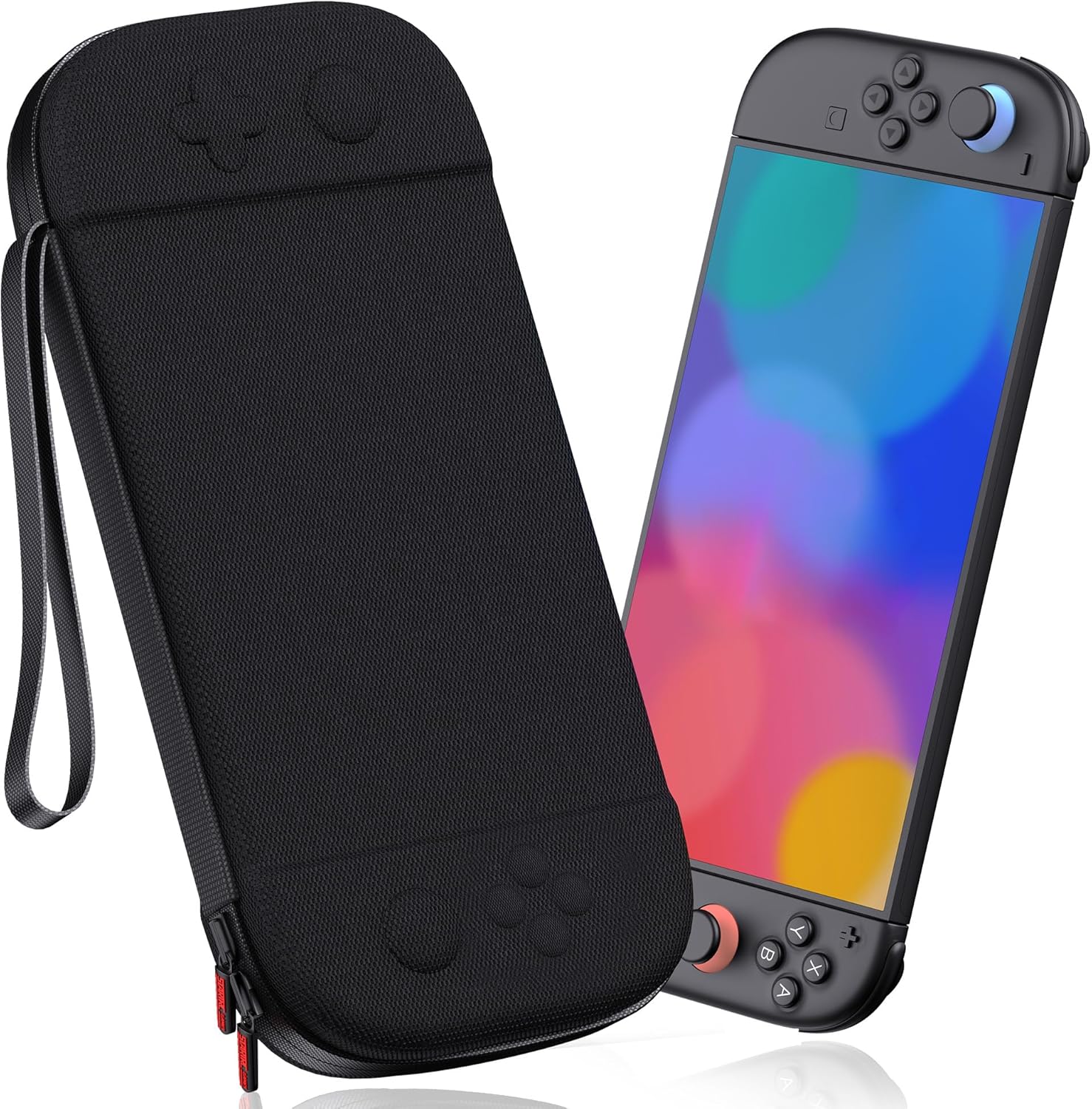 STARTRC GAMES Slim Carrying Case for Nintendo Switch 2 2025, Hard Travel Case Storage Bag with 12 Game Card Slots, Portable Protective Carry Case for Switch 2 Console & Games Accessories Black