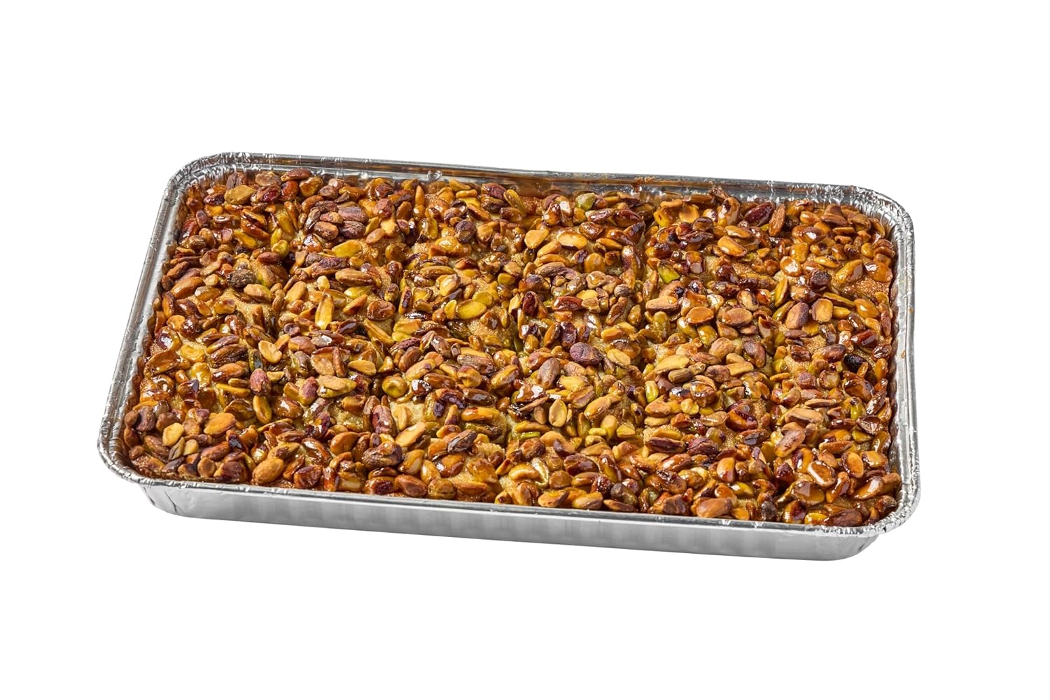 Pistachio Basbousa/Hareesa/Nammoura Semolina Cake