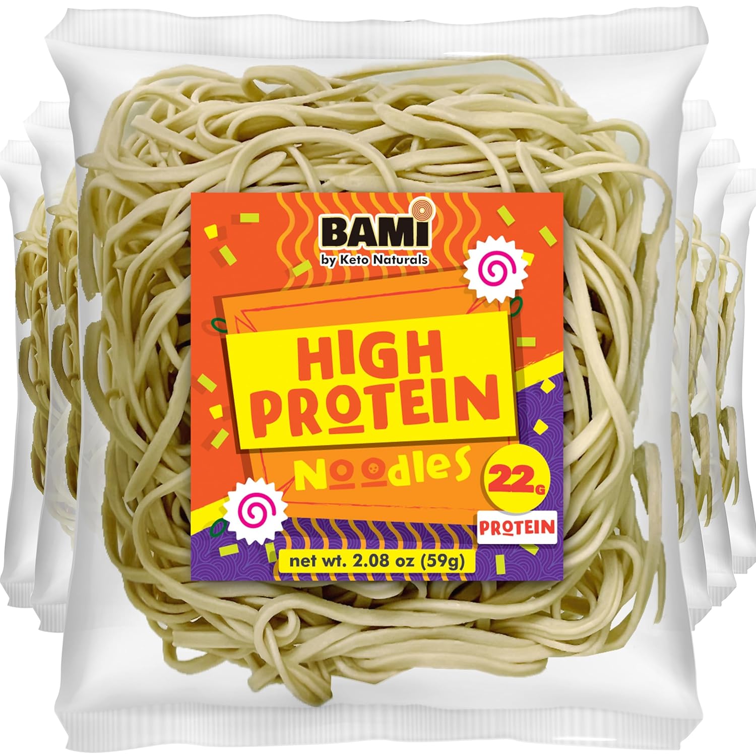 High Protein Ramen noodles 6-packs 22g protein noodles low carb ramen low sodium Keto noodle