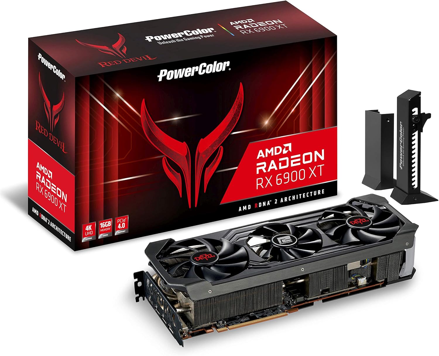 PowerColor Red Devil AMD Radeon™ RX 6900 XT Gaming Graphics Card with 16GB GDDR6 Memory, Powered by AMD RDNA™ 2, Raytracing, PCI Express 4.0, HDMI 2.1, AMD Infinity Cache