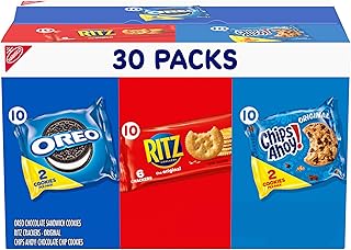Nabisco Cookies & Cracker Variety Pack, OREO, RITZ & CHIPS AHOY!, 30 Snack Packs