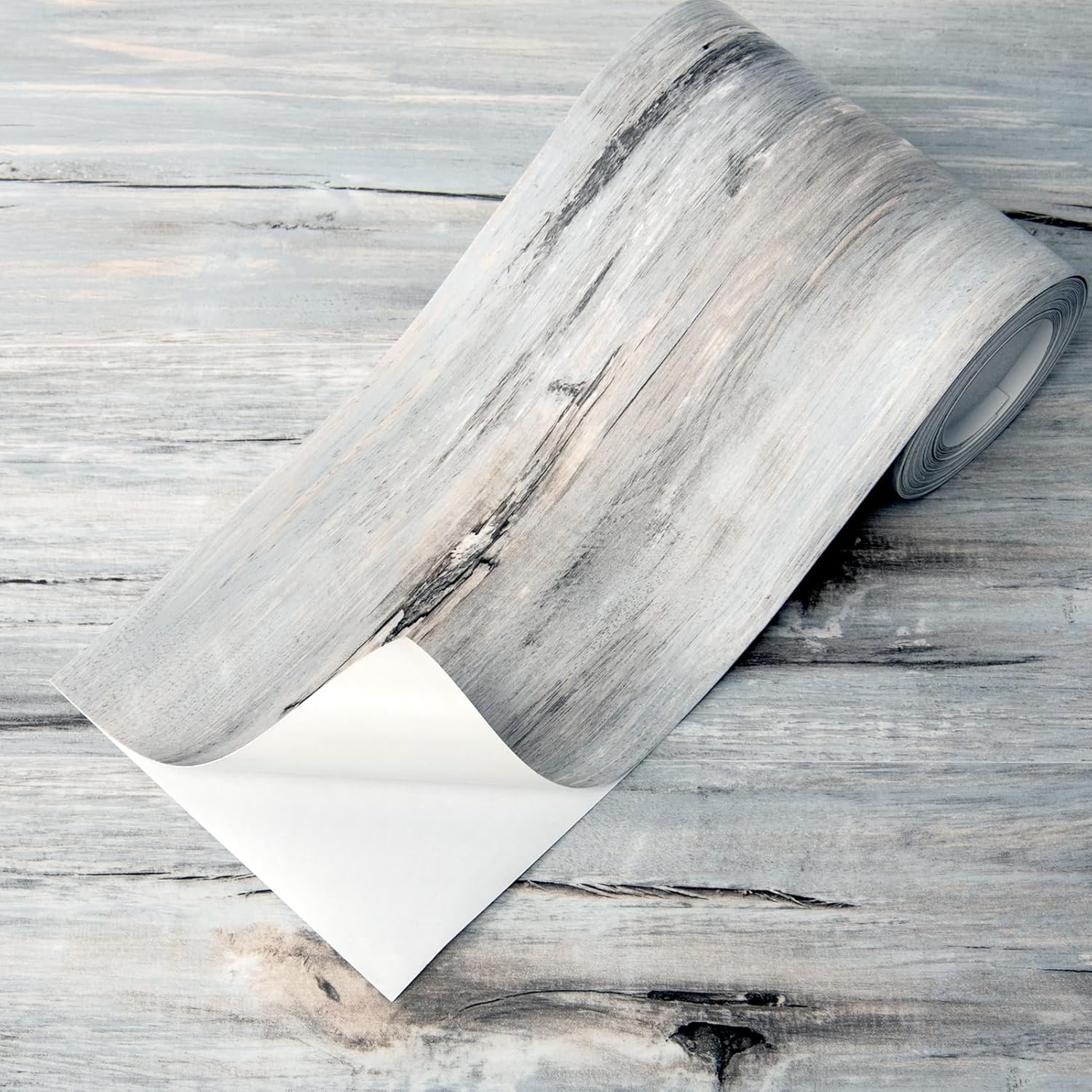 Art3d 15 Sq.ft Peel and Stick Floor Tiles, 10Pcs Luxury Vinyl Plank Flooring Wood Look, Adhesive and Waterproof Tile Sticker for Bedroom, Living Room, Kitchen, Dust Grey