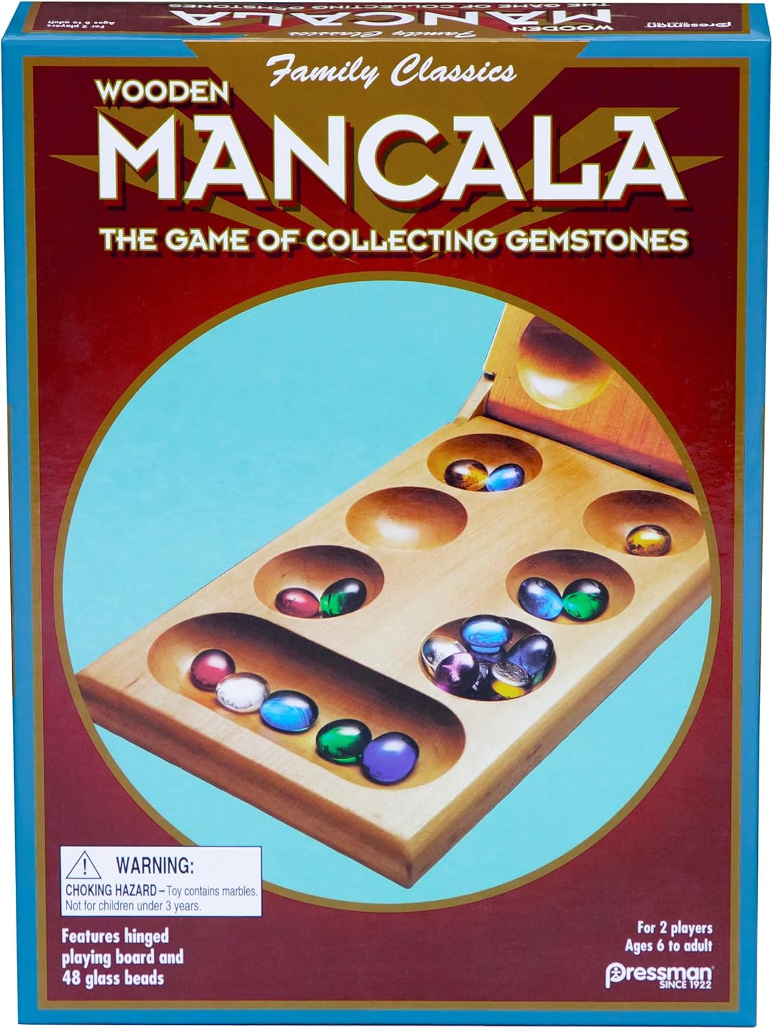 PRESSMAN TOYS PRE442606 MANCALA-AGES 6 TO ADULT; 2-4 PLAYERS