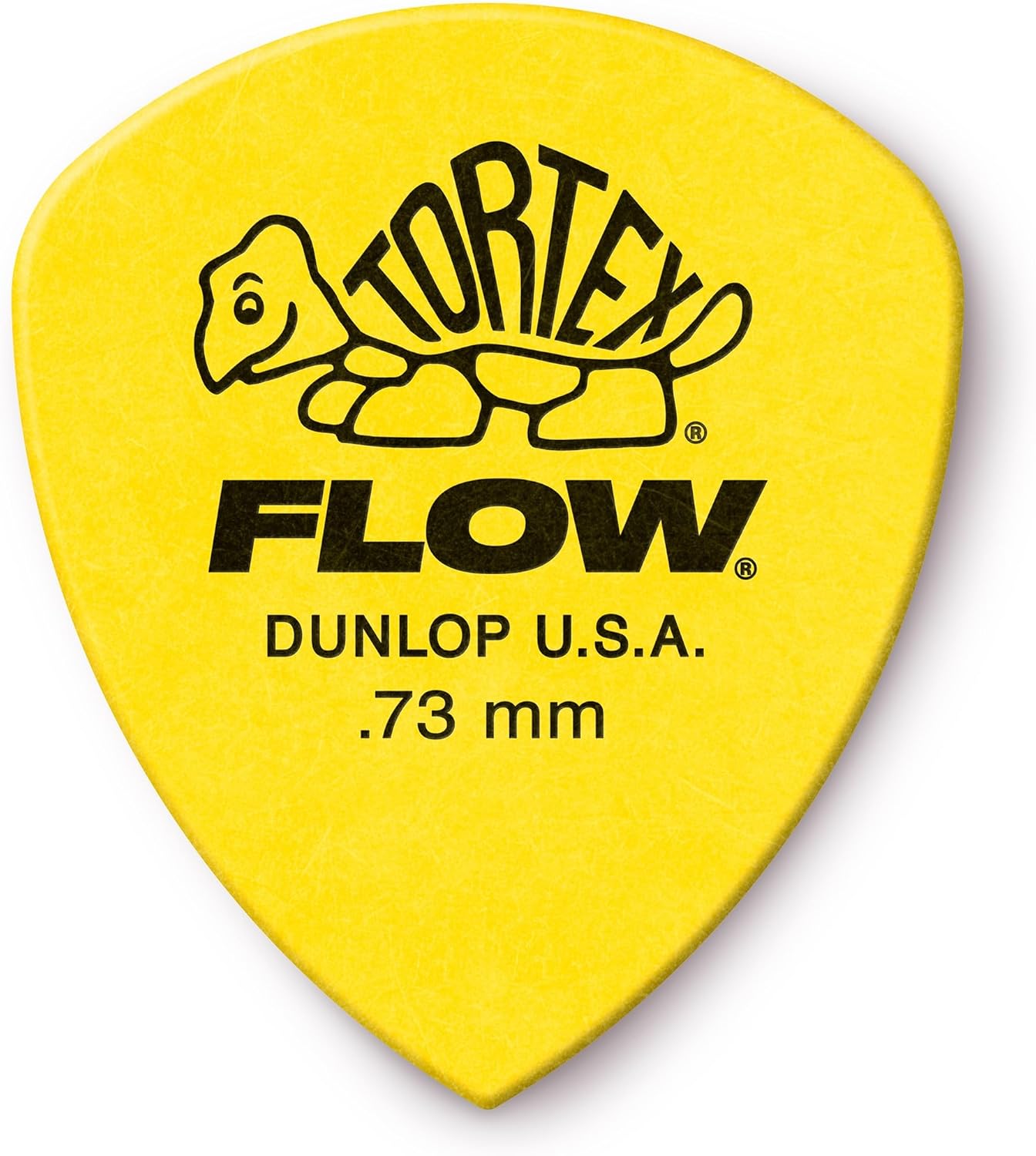 DUNLOP TORTEX® FLOW® PICKS – Standard .73 mm – Yellow (Set of 12 pieces)