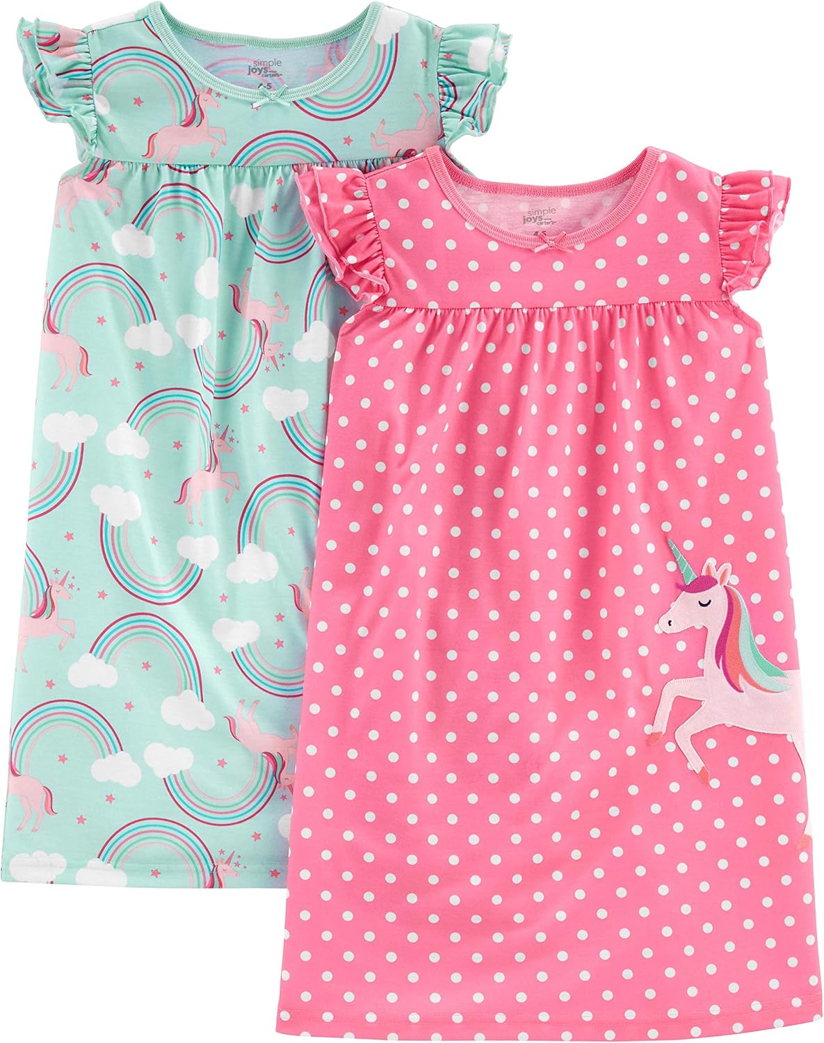 Simple Joys by Carter's girls 2-pack Nightgowns