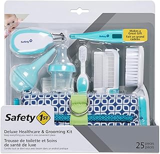 Safety 1st Deluxe 25-Piece Baby Healthcare and Grooming Kit (Arctic Blue)