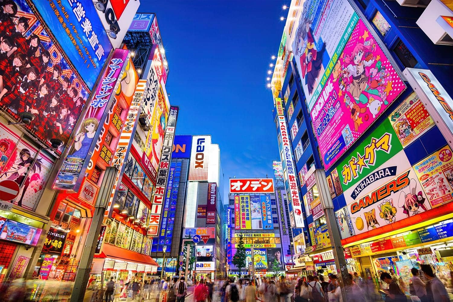 Evening in Akihabara, Japan Puzzle for Adults and Kids | Difficult 1000 Piece Jigsaw Puzzle Toy | Fun Quarantine Gift | Interactive Brain Teaser Challenge for Game Night