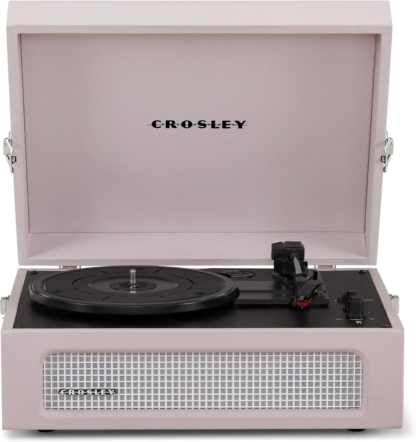 Crosley Voyager Portable Turntable - Bluetooth Record Player, 3-Speed Suitcase Vinyl Player, Home Turntables for Vinyl Records, Built in Stereo Speakers & Bluetooth Receiver, AUX Input, Amethyst | 3-Speed Suitcase Vinyl Player, Home Turntables for Vinyl Records, Built in Stereo Speakers & Bluetooth Receiver, AUX Input