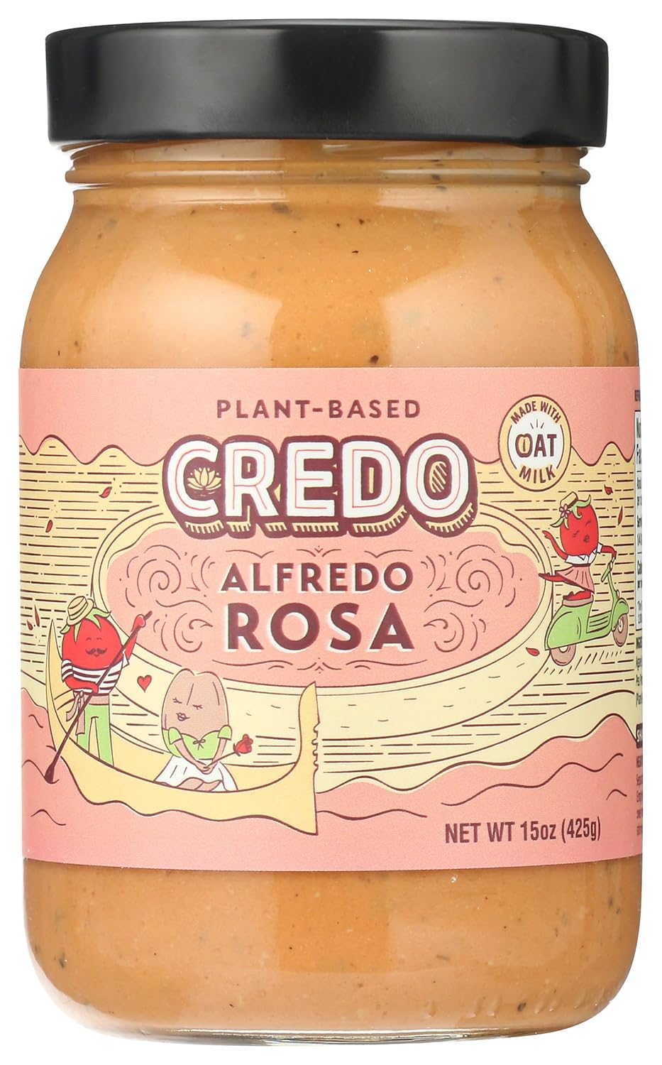 CREDO FOODS Plant Based Alfredo Rosa Sauce, 15 OZ