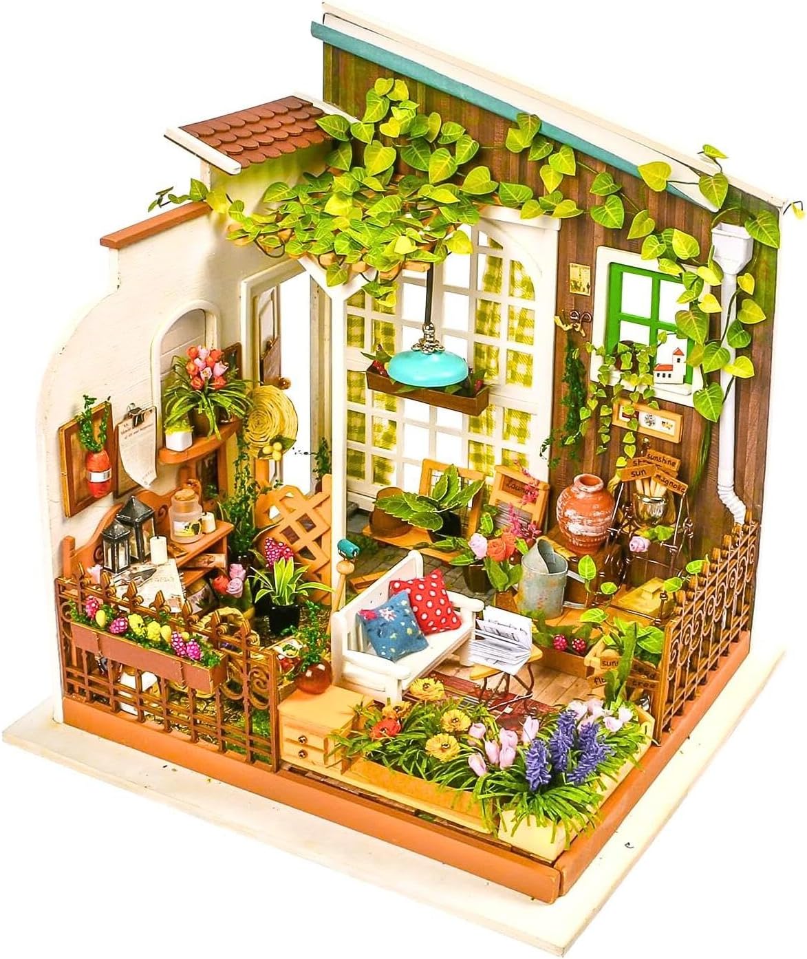 Rolife 1:20 Miniature House Kits-Tiny House Kit-DIY Miniature Dollhouse Kits for Adults-Model Building Craft Kits-Hobbies Gifts for Women and Men