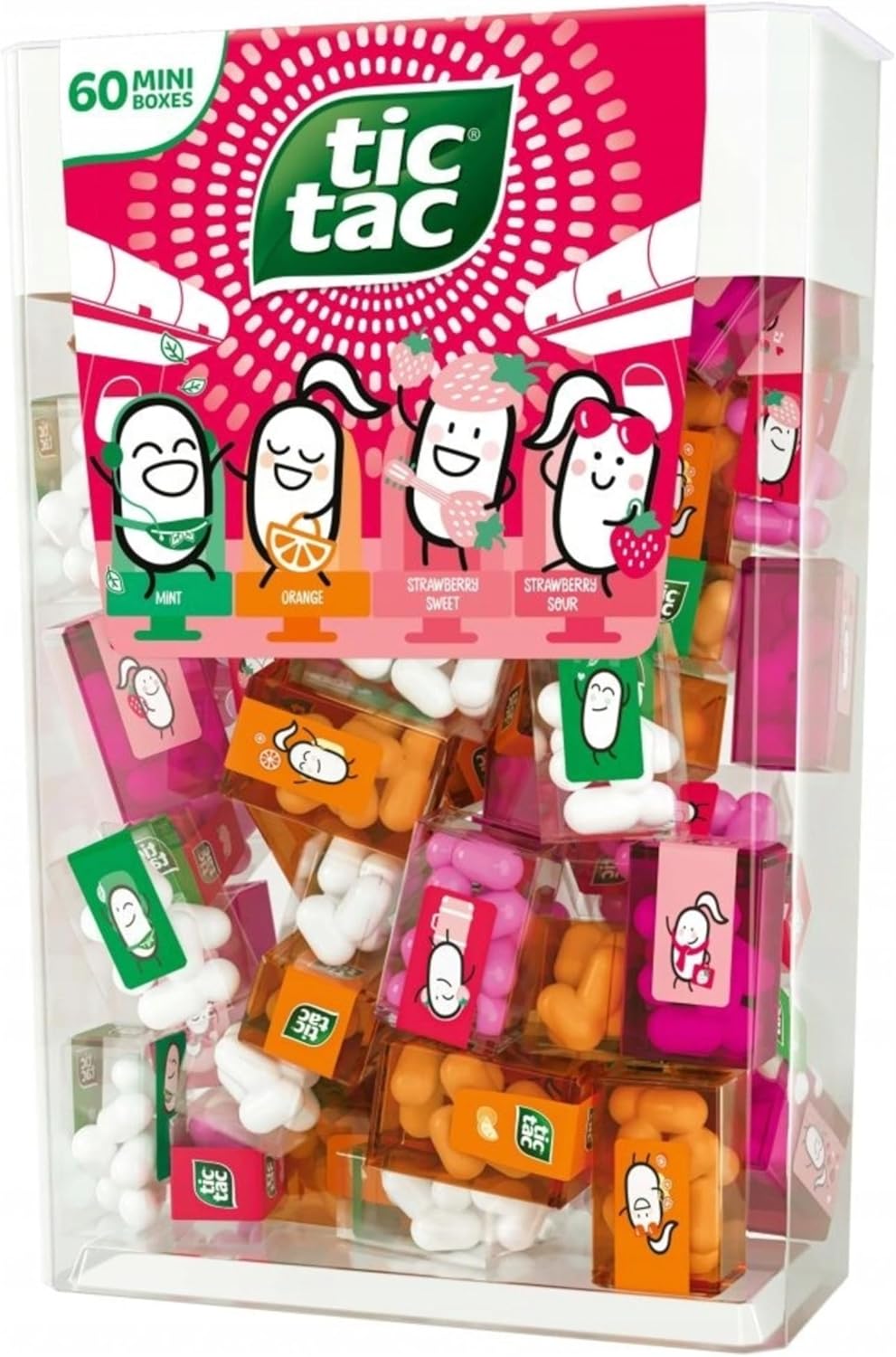 Tic Tac Strawberry Edition, Mini Mix, total 228 GRAMS