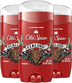Old Spice Aluminum Free Deodorant for Men, ElkLord, 48 Hr. Protection, 3.0oz (Pack of 3)