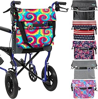 Vive XL Wheelchair Bag - Waterproof, Scratch-Resistant, Double-Stitched, Machine Washable Accessory for Adults, Seniors, 15 Colors - Storage Walker Backpack to Hang on Back of Wheel Chair