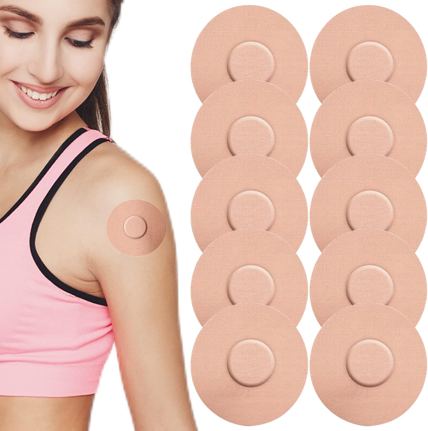 25PCS Freestyle Libre Sensor Covers, Scettar CGM Sensor Patches Waterproof Libre Adhesive Patches, Glucose Monitor Patch Lasting Without Hole for Freestyle Libre 1/2/3 and Medtronic Sensors