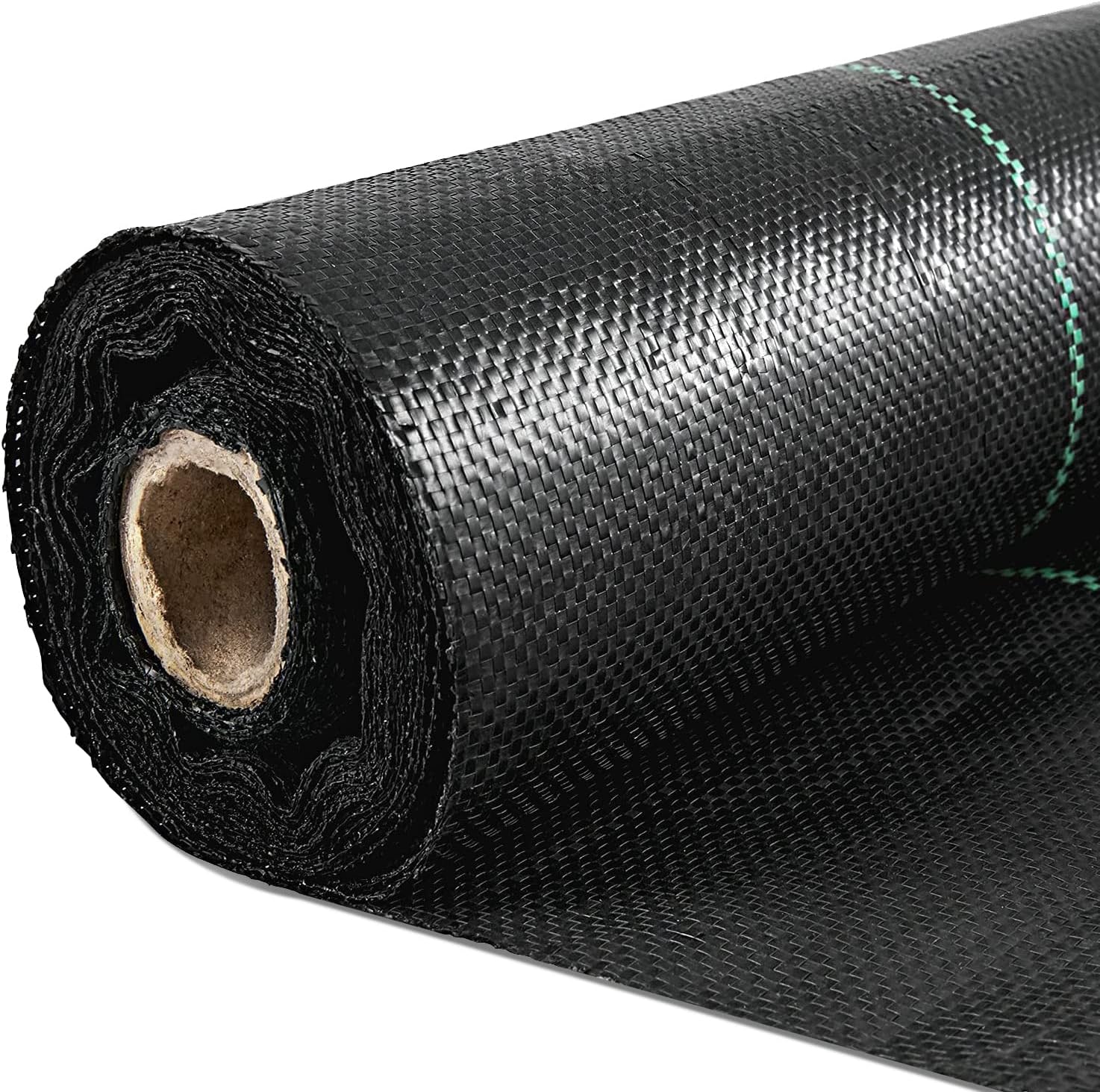 Happybuy 6FTx300FT Premium Weed Barrier Landscape Fabric Heavy Duty 3OZ, Woven Weed Control Fabric, Good Permeability for Weed Block Gardening Mat, Driveway Fabric, Landscaping Fabric, Ground Cover