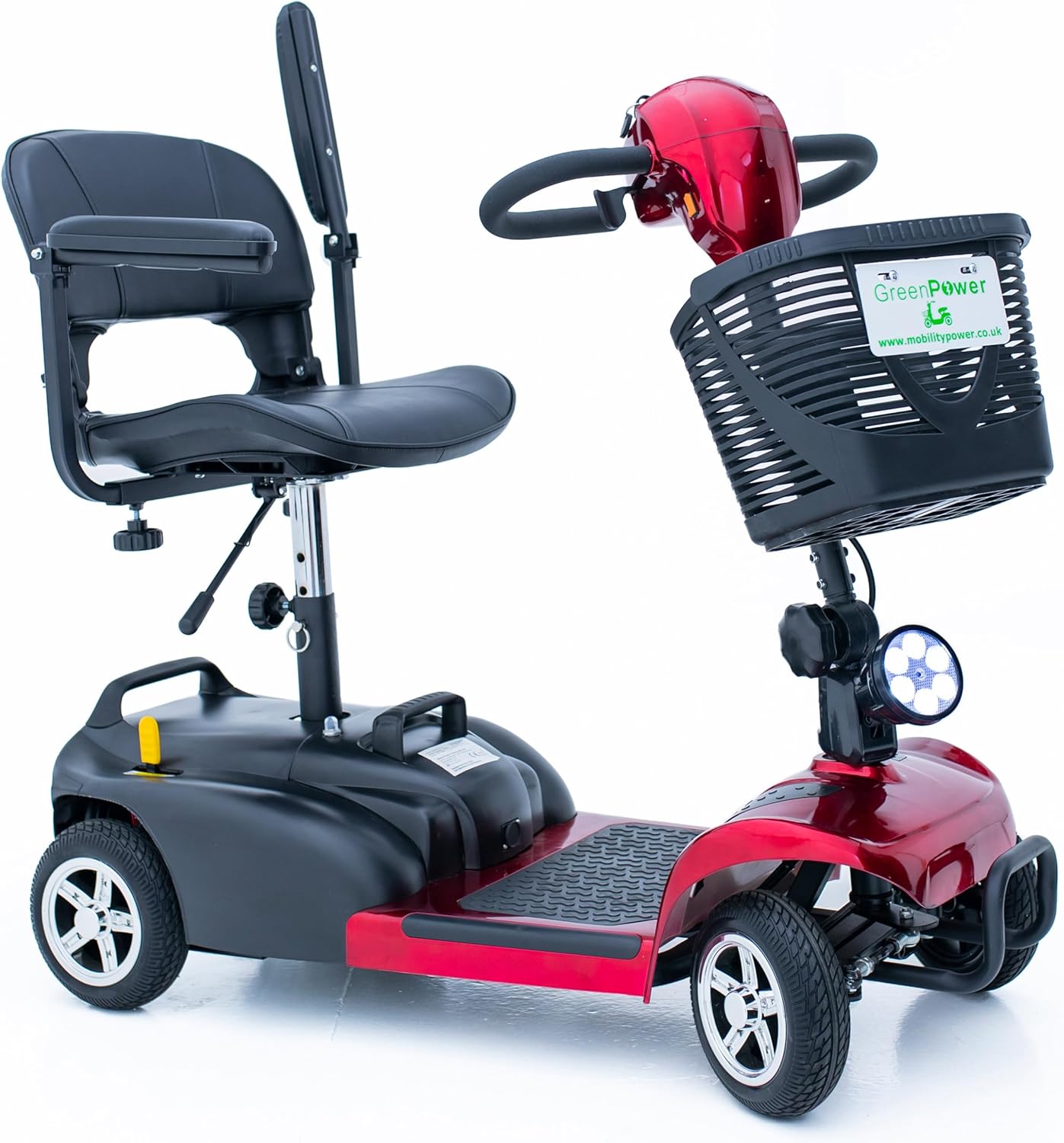 Green Power Super Lightweight Electric Boot Mobility Scooter Easy Folding, USB Port LED Light