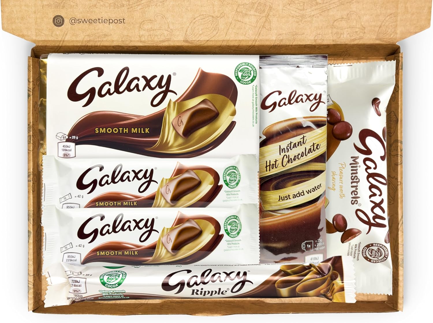 Galaxy Chocolate Gift Box | Galaxy Minstrels | Galaxy Selection Box | Galaxy Birthday Present | Galaxy Chocolate Hamper | Chocolate Letterbox Gift Idea for Galaxy Chocolate Lover