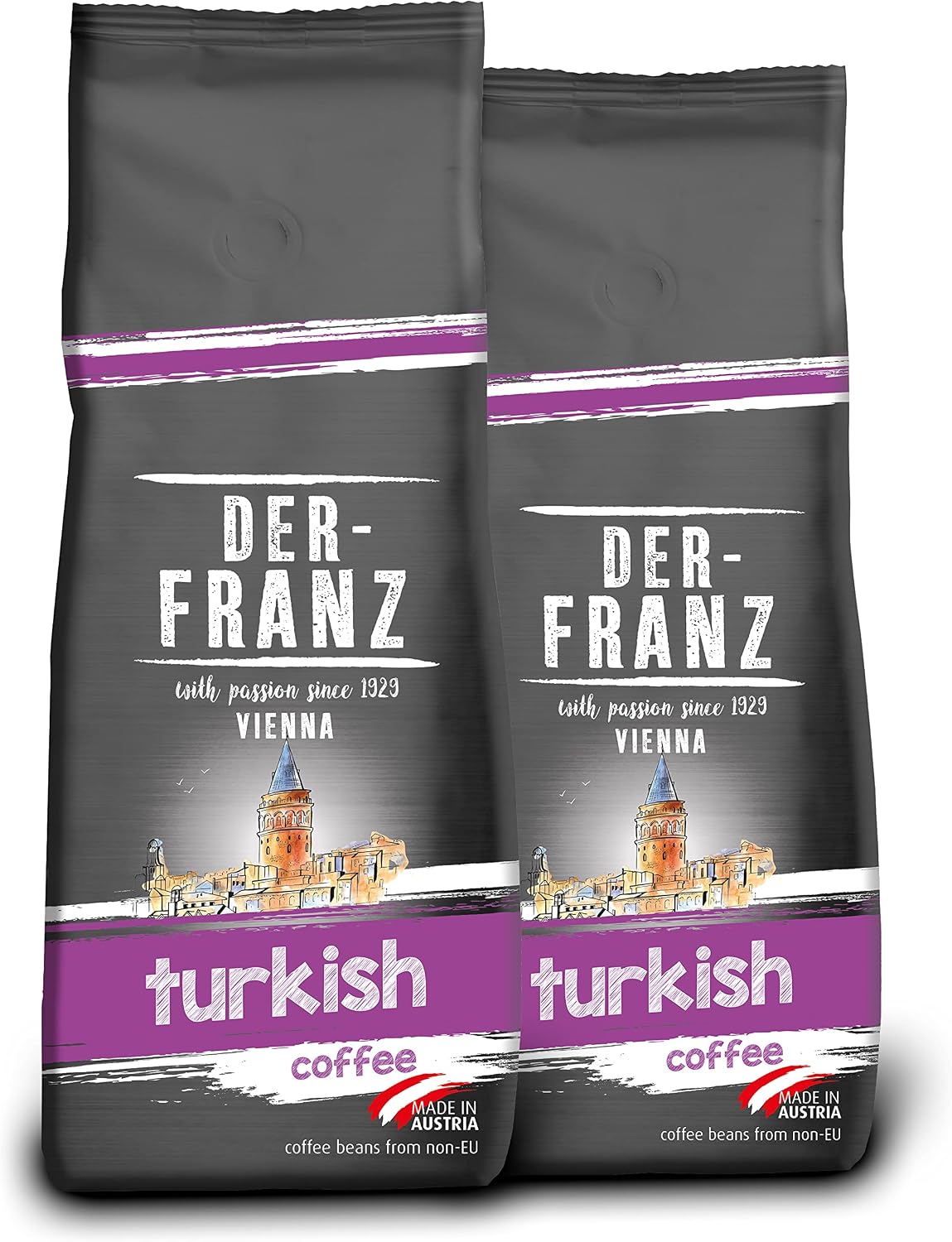 Der-Franz Turkish Coffee, ground, 2 x 500 g