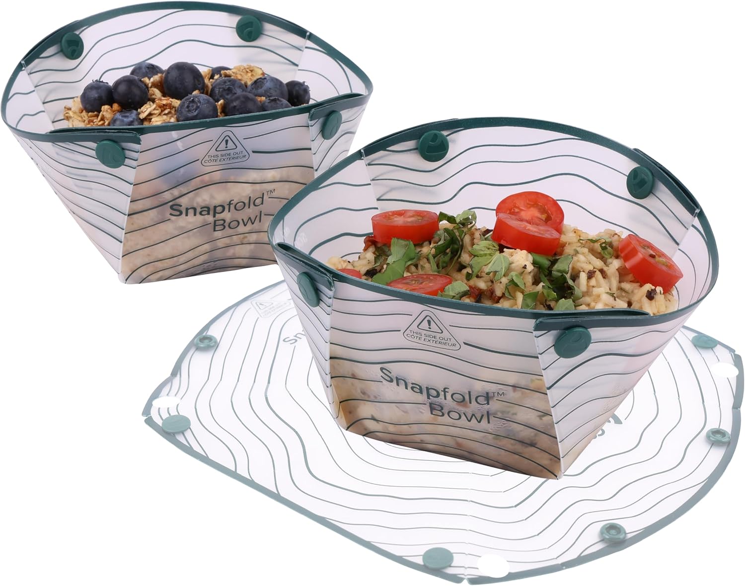 Coghlan's Snapfold™ Bowls 2-Pack – Collapsible, Lightweight and Leakproof for Camping, Hiking, Travel, Picnics, and Outdoor Adventures, BPA-Free, Foldable Space-Saving Design for Easy Storage