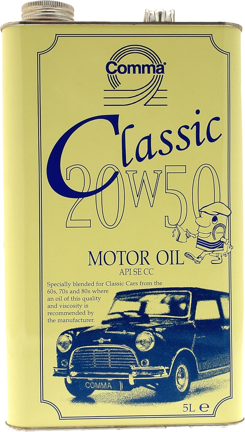 Comma CLA20505L 5L 20W/50 Classic Motor Oil - Yellow