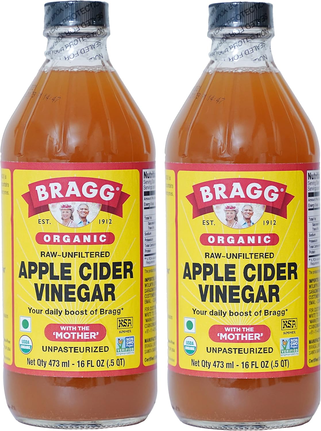 Bragg Apple Cider Vinegar, 16 Oz (2 Btls)
