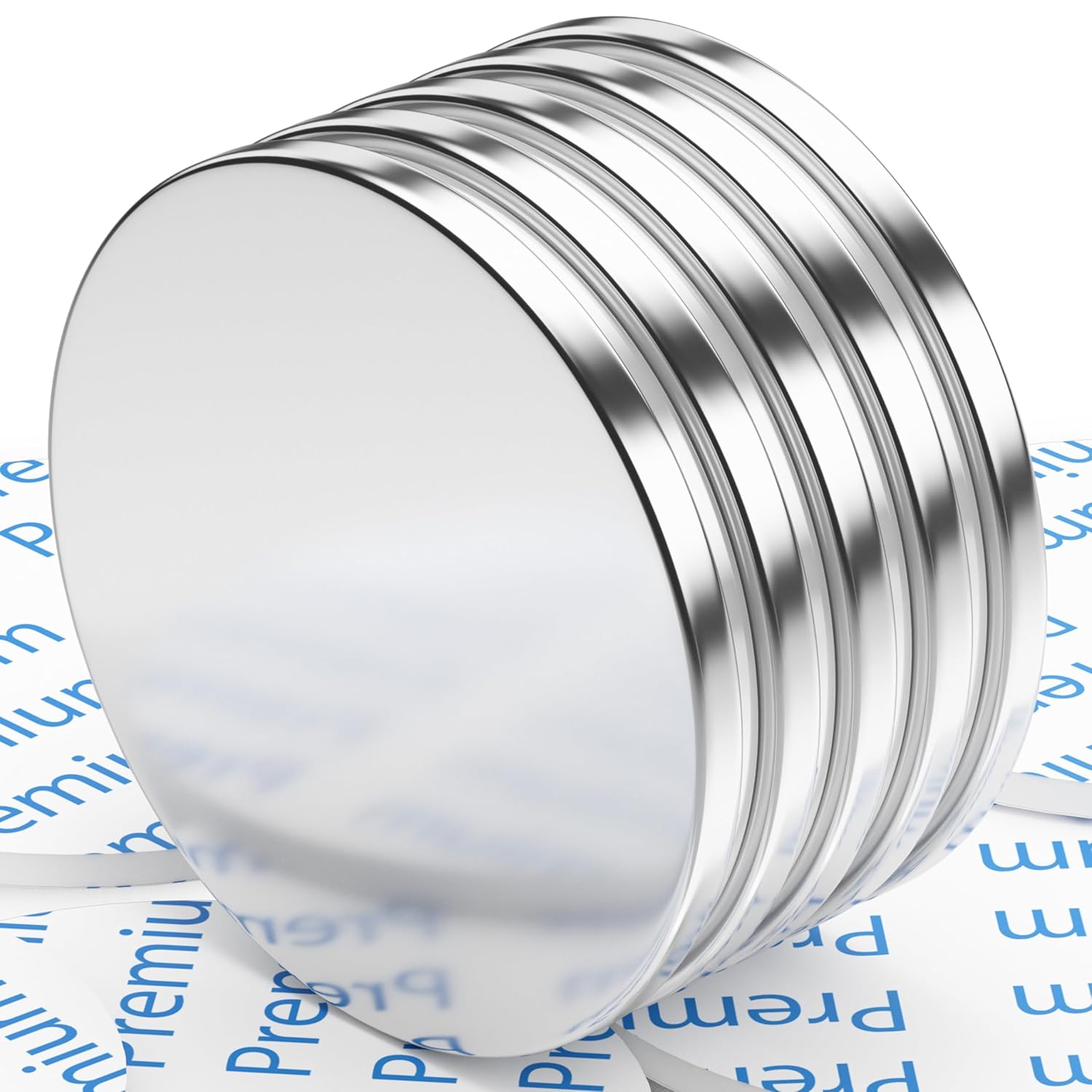 FINDMAG 5 Pcs 30 mm x 2 mm Super Strong Neodymium Magnets, Fridge Magnets, Rare Earth Magnet Strong, Whiteboard Magnet for Crafts, Wood Board, Wall, Glass, Cabinet, Photos, Tools, Experiments, DIY