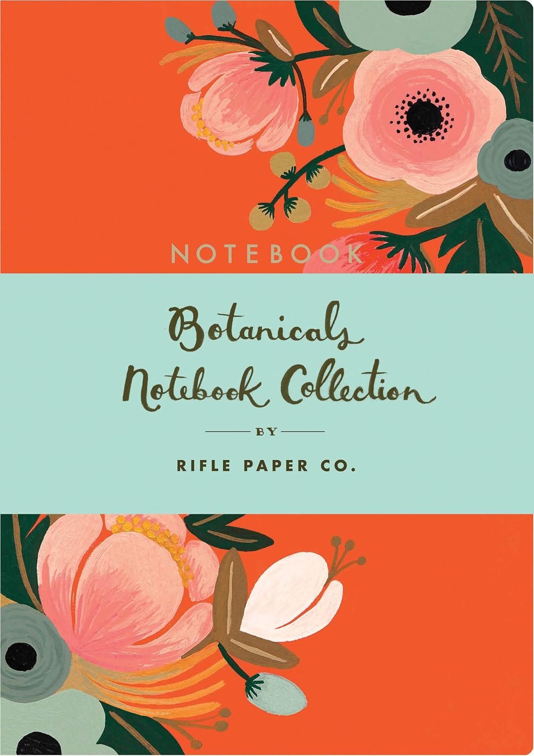 Botanicals Notebook Collection : Set of 3 Floral Paperback Notebooks by Rifle Paper Co. : (Floral Notebook Sets, Diary Notebooks, Paperback Notebooks)