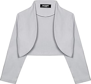 BOLEROSE Girls 3/4 Sleeve Childrens Kids Bolero